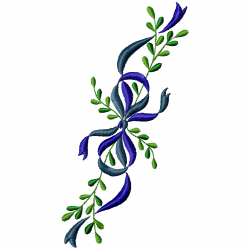 Flowers And Tree Embroidery Design 8